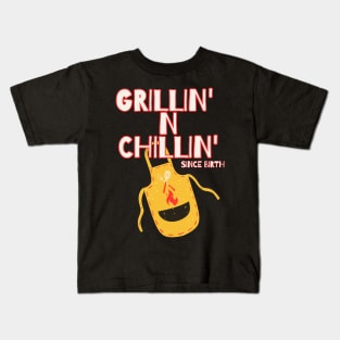 Grillin' n Chillin' | Grilling dad Kids T-Shirt